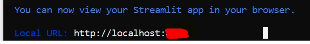 Streamlit cmd